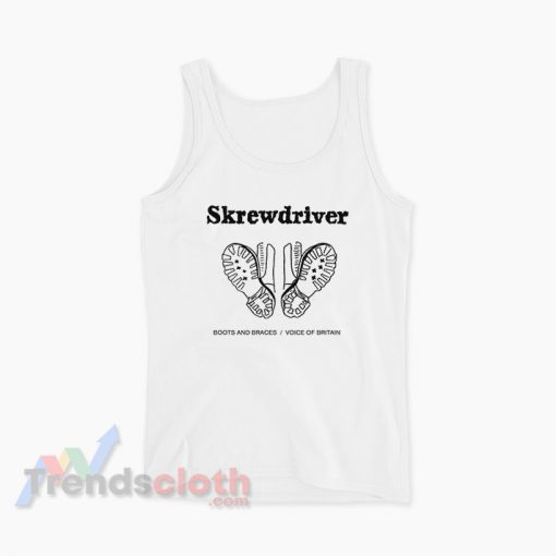 Skrewdriver – Boots And Braces Voice Of Britain Tank Top