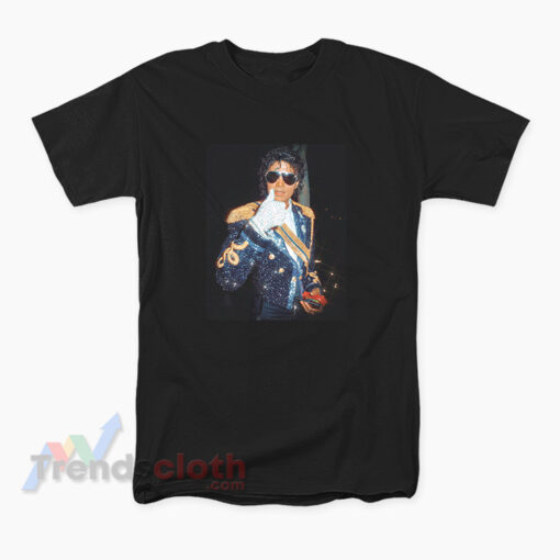 Michael Jackson Best Style Black Sequin T-Shirt