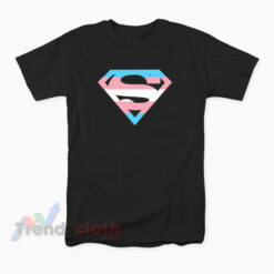Trans Rights Are Human Rights Superman Logo T-Shirt