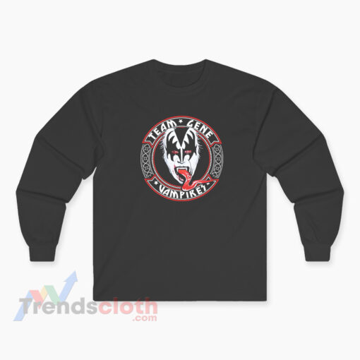 Kiss Gene Simmons Team Gene Vampires Long Sleeve T-Shirt