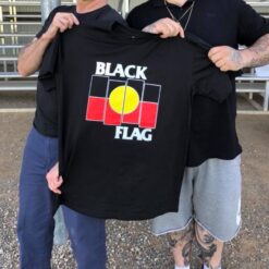 Australian Aboriginal Flag x Black Flag T-Shirt