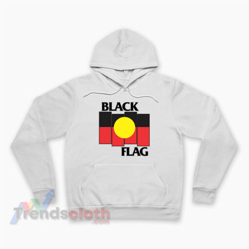 Australian Aboriginal Flag x Black Flag Hoodie