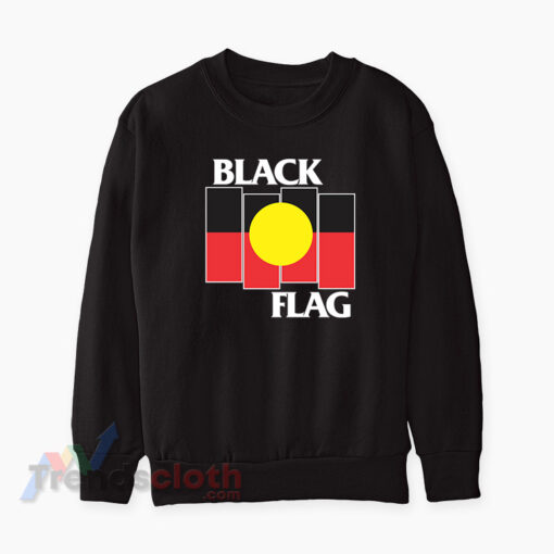 Australian Aboriginal Flag x Black Flag Sweatshirt