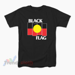 Australian Aboriginal Flag x Black Flag T-Shirt