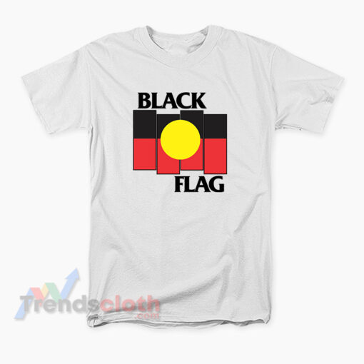 Australian Aboriginal Flag x Black Flag T-Shirt