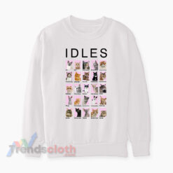 Idles Band Cat Chart Sweatshirt